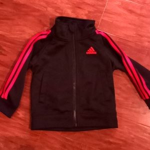 Boy's Adidas essential warm up zip jacket sz 12mos